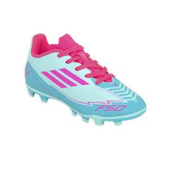 Botines De Futbol Adidas F50 Club FG/MG Messi Niño Niña Turquesa
