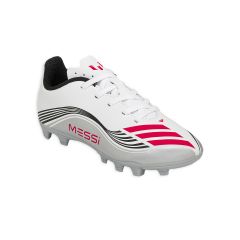 Botines De Futbol Adidas F50 Messi club FG/MG Niño Niña Blanco