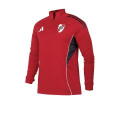 Adidas Futbol Buzo De River Medio Cierre Adidas Entrenamiento Rojo
