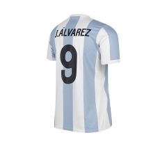 Adidas Futbol Camiseta De Alvarez 9 De Argentina Adidas 50 Aniversario Blanca