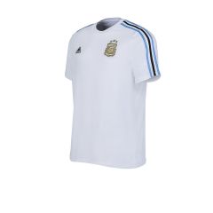 Adidas Futbol Remera De Argentina Adidas DNA Tres Tiras Blanca