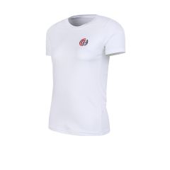Atomik Futbol Remera De San Lorenzo Atomik Logo Mujer Blanca